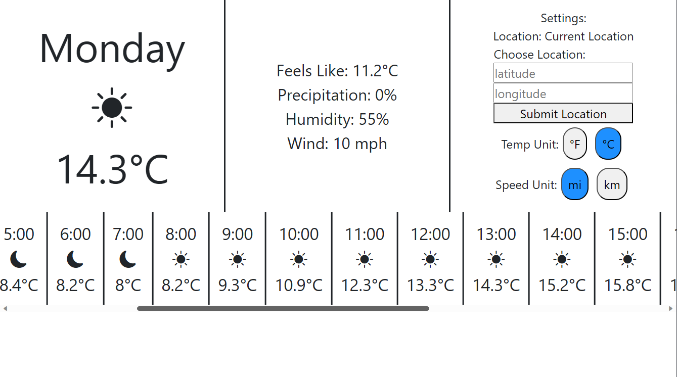 picture of weather app